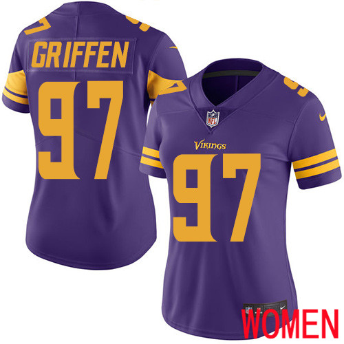 Minnesota Vikings 97 Limited Everson Griffen Purple Nike NFL Women Jersey Rush Vapor Untouchable